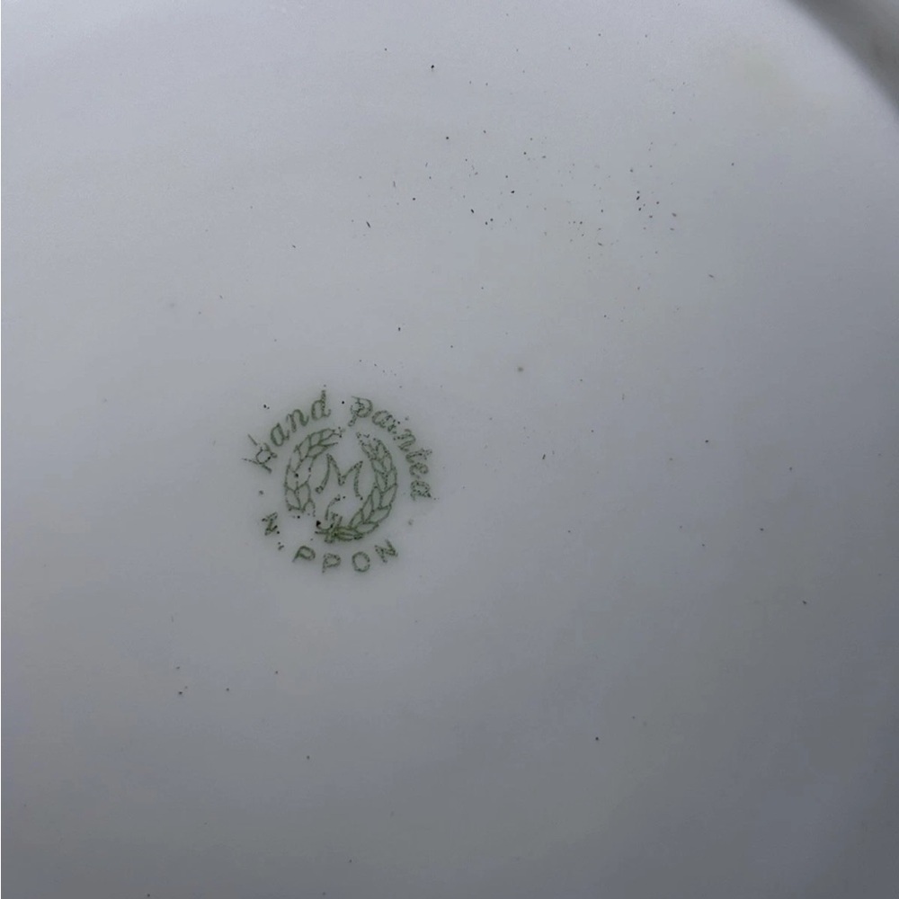 Hand Painted Nippon Porcelain Plate Trinket Dish Shabby Chic Decor - Picture 10 of 10